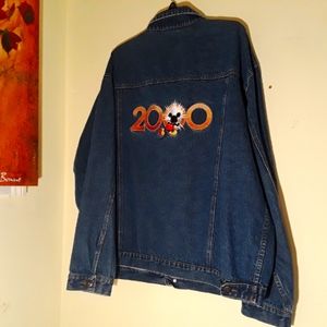 Vintage Disney 2000 Mickey Denim Jacket Size XL